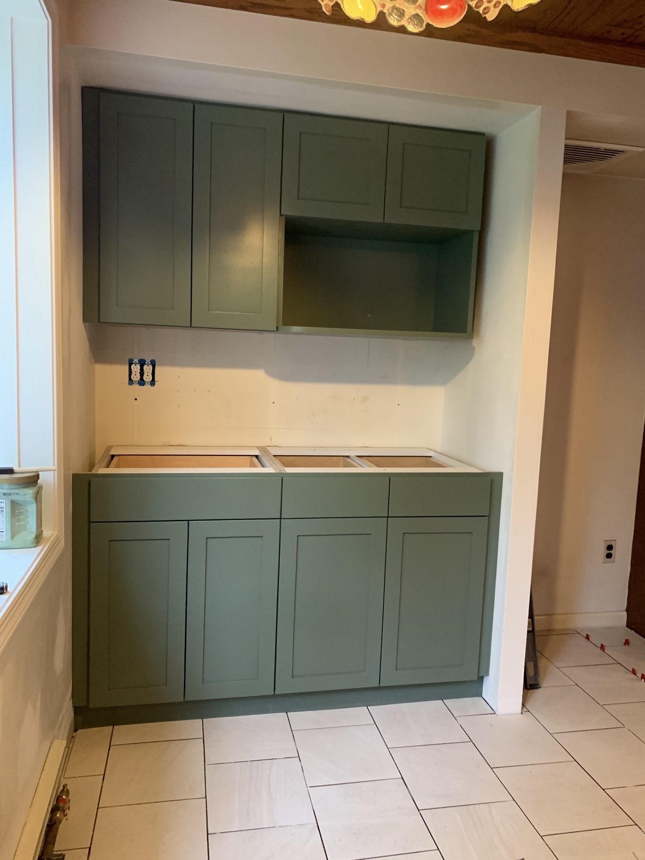 Sage Kitchenette & Pantry Wall